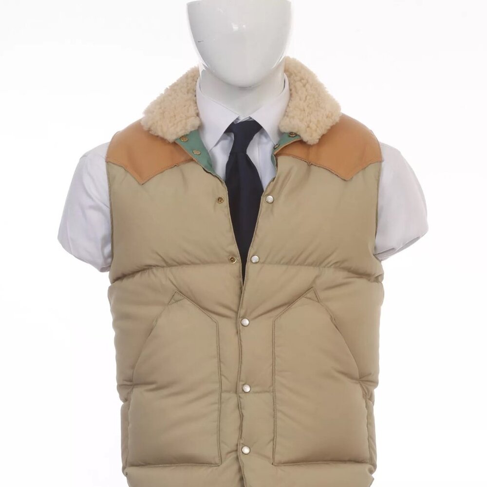 Rocky Mountain Featherbed Western Shearling Collar Down Vest 38